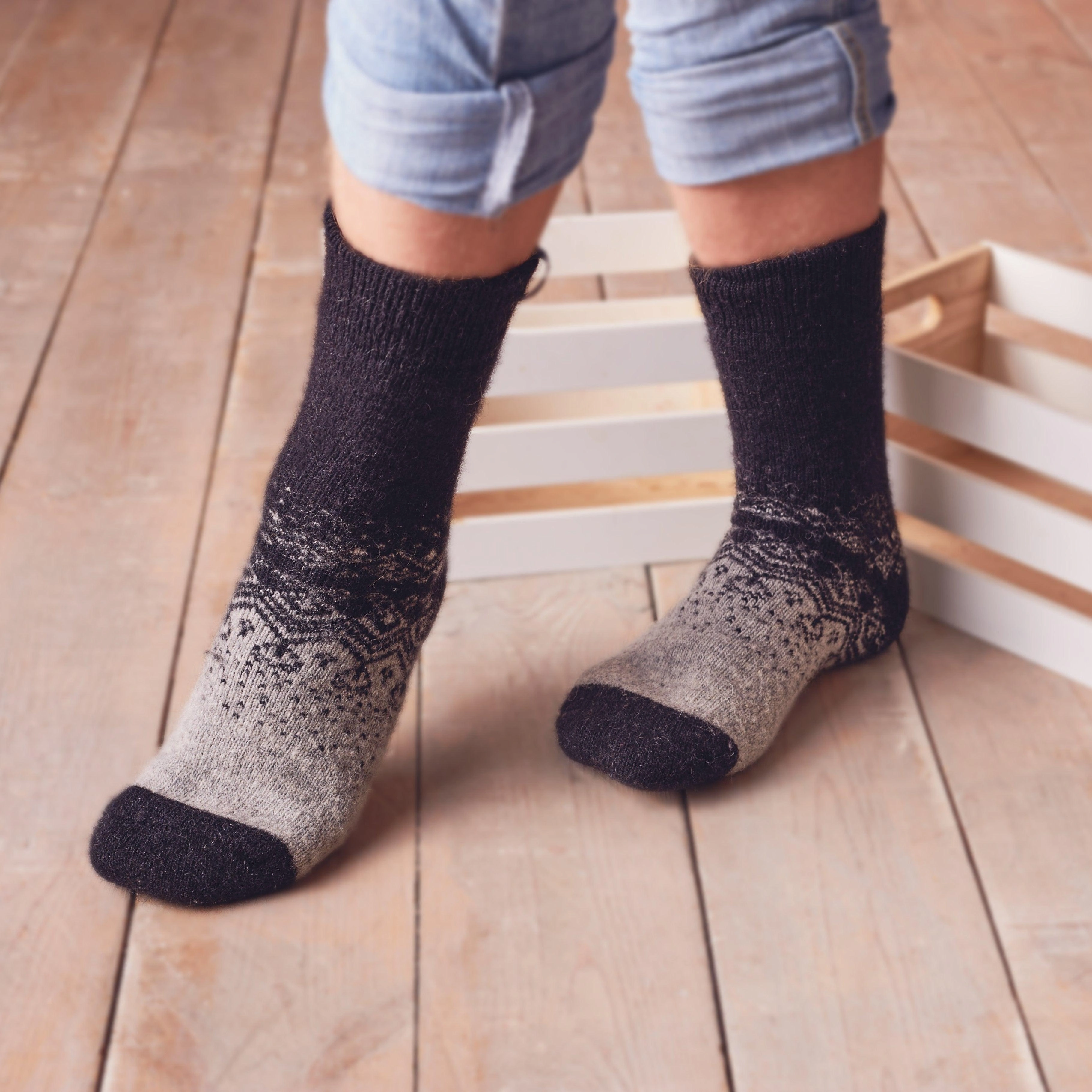 Arctic Night Merino: Seriously Soft Crew Socks for Men - Winter Ready!